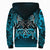 Viking Sherpa Hoodie - Othala and Raven Blue RLT12 - Wonder Print Shop