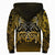 Viking Sherpa Hoodie - Othala and Raven Golden RLT12 - Wonder Print Shop