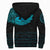 Viking Sherpa Hoodie - Fenrir Wolf Cyan RLT12 - Wonder Print Shop