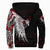 Viking Sherpa Hoodie - Mystical Raven Tattoo Style Blood RLT12 - Wonder Print Shop