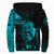 Viking Sherpa Hoodie - Sleipnir Odin Cyan RLT12 - Wonder Print Shop