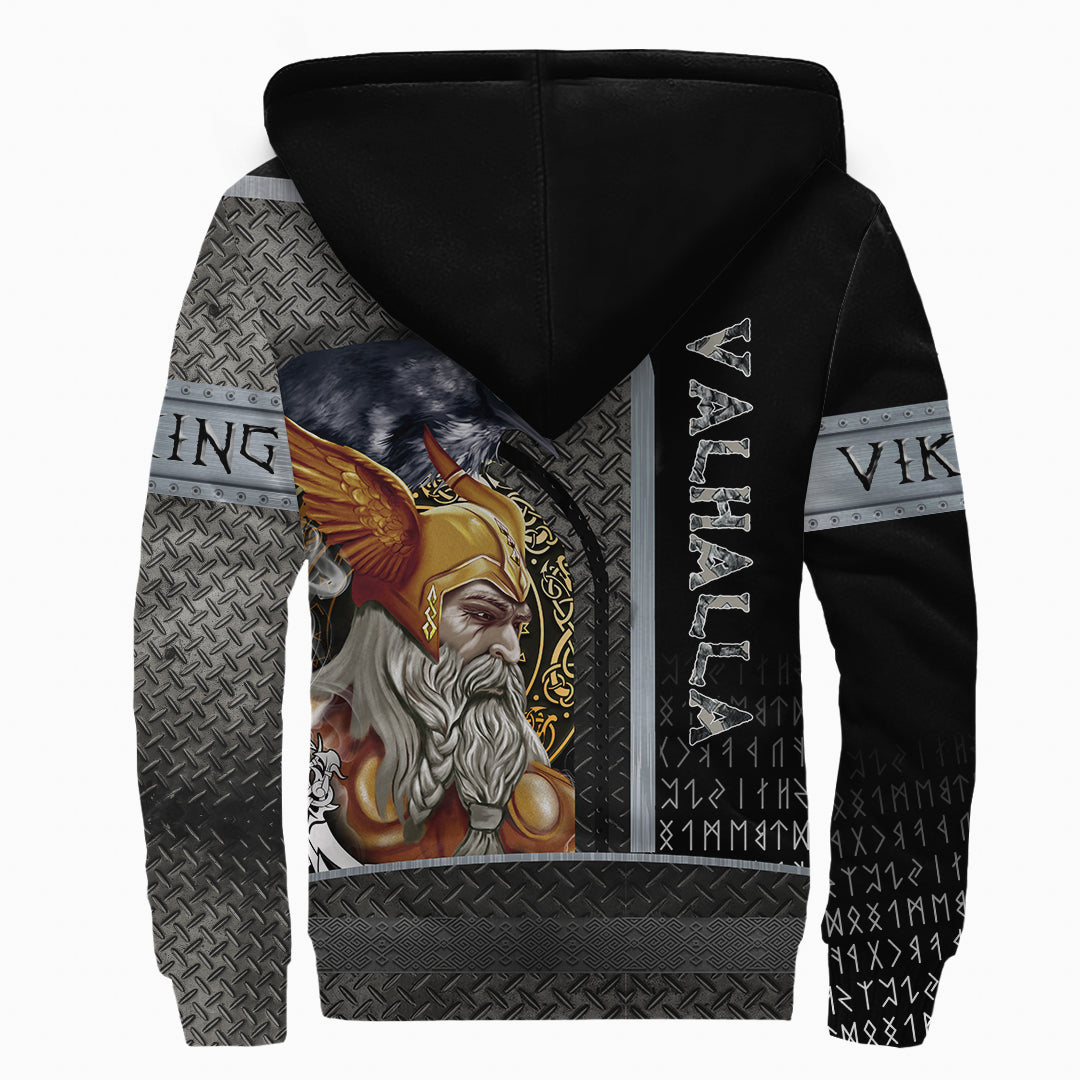 (Custom) Viking Sherpa Hoodie - Odin Style Armor RLT12 - Wonder Print Shop