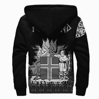 Viking Sherpa Hoodie - Iceland Coat Of Arms RLT12 - Wonder Print Shop