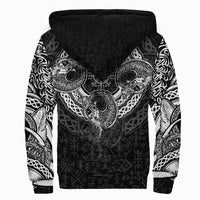 Viking Sherpa Hoodie - Dragon Celtic RLT12 - Wonder Print Shop