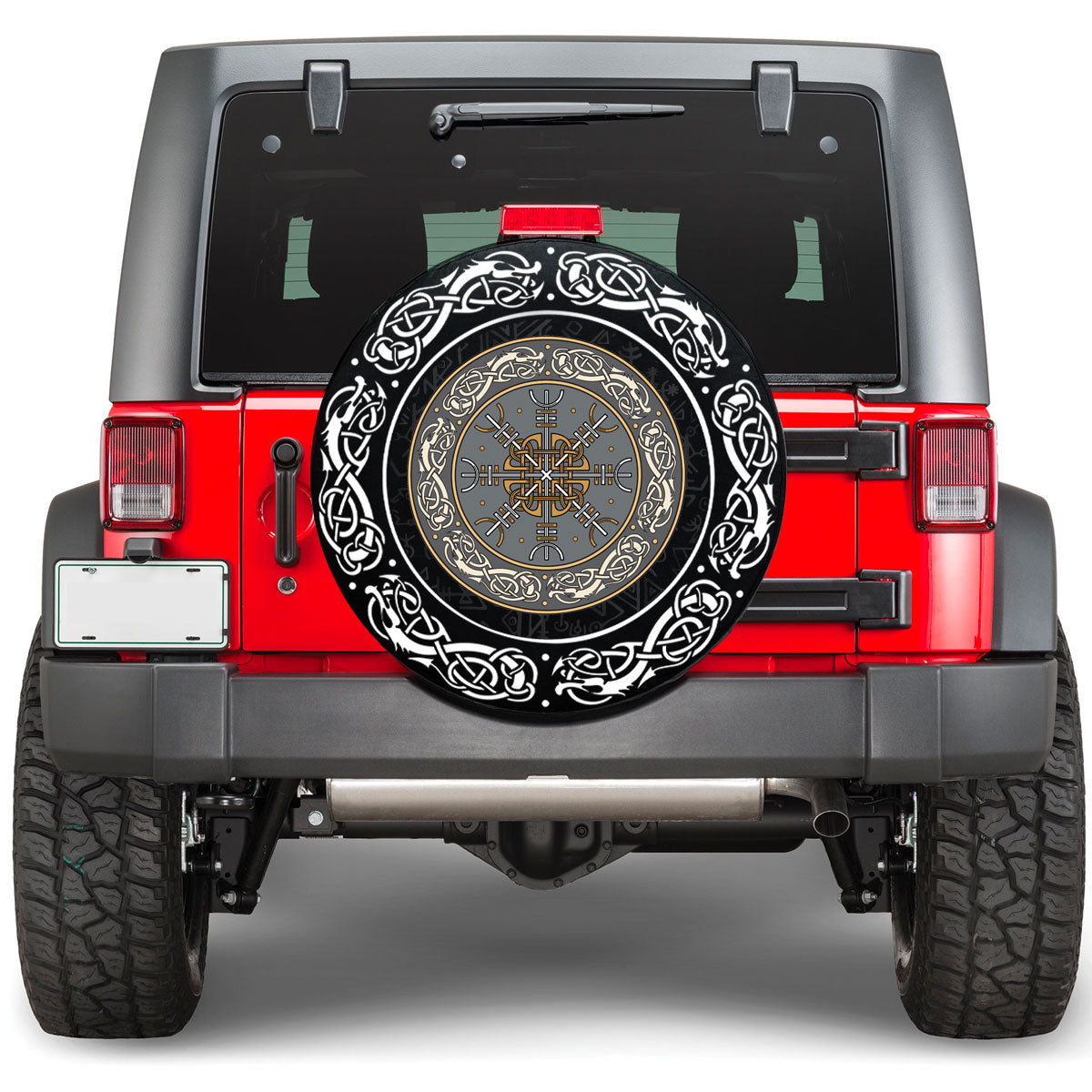 Viking Shield Celtic Helm of Awe Viking Spare Tire Cover RLT12 - Wonder Print Shop