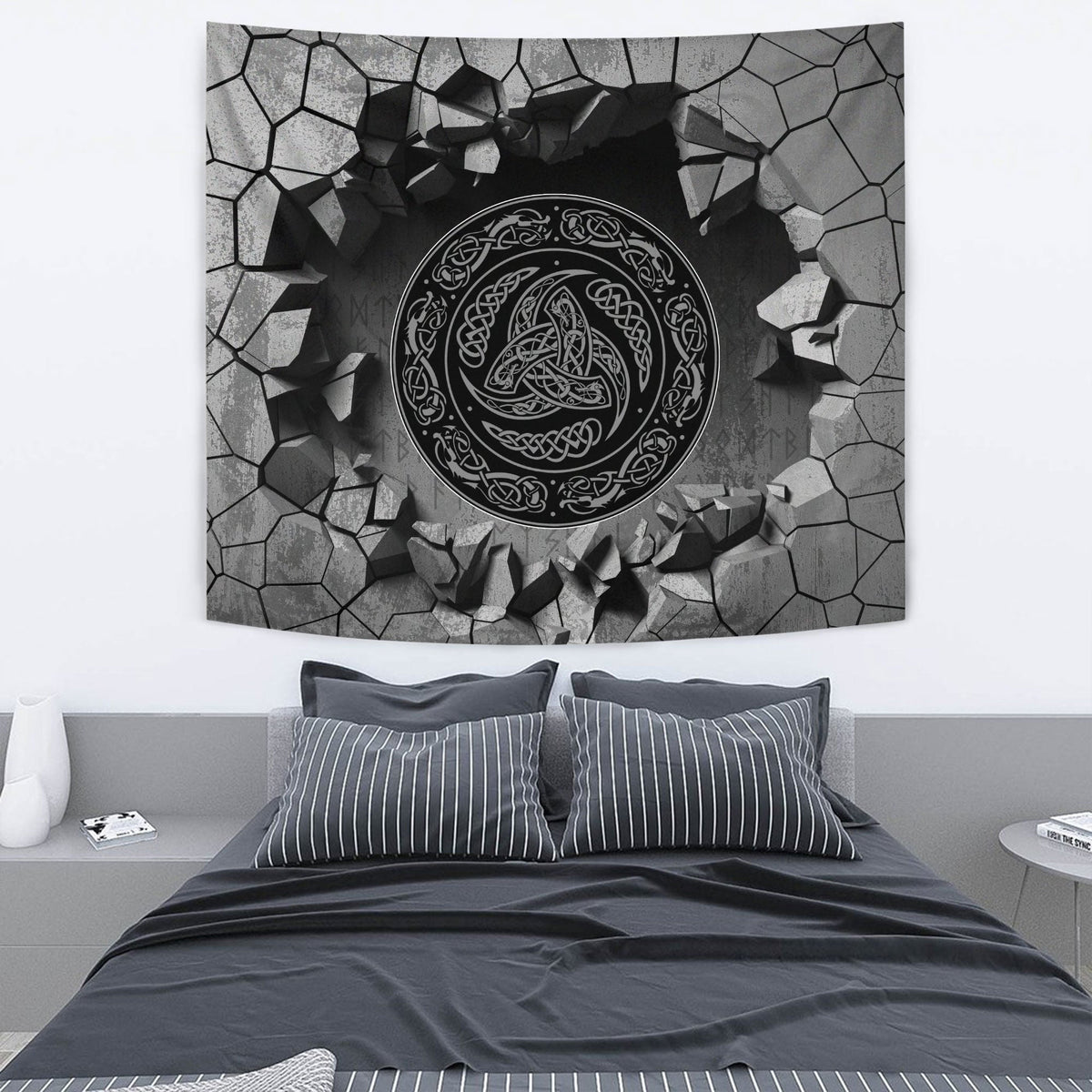 Viking Tapestry - Shield Helm Of Awe Tapestry RLT12 - Wonder Print Shop
