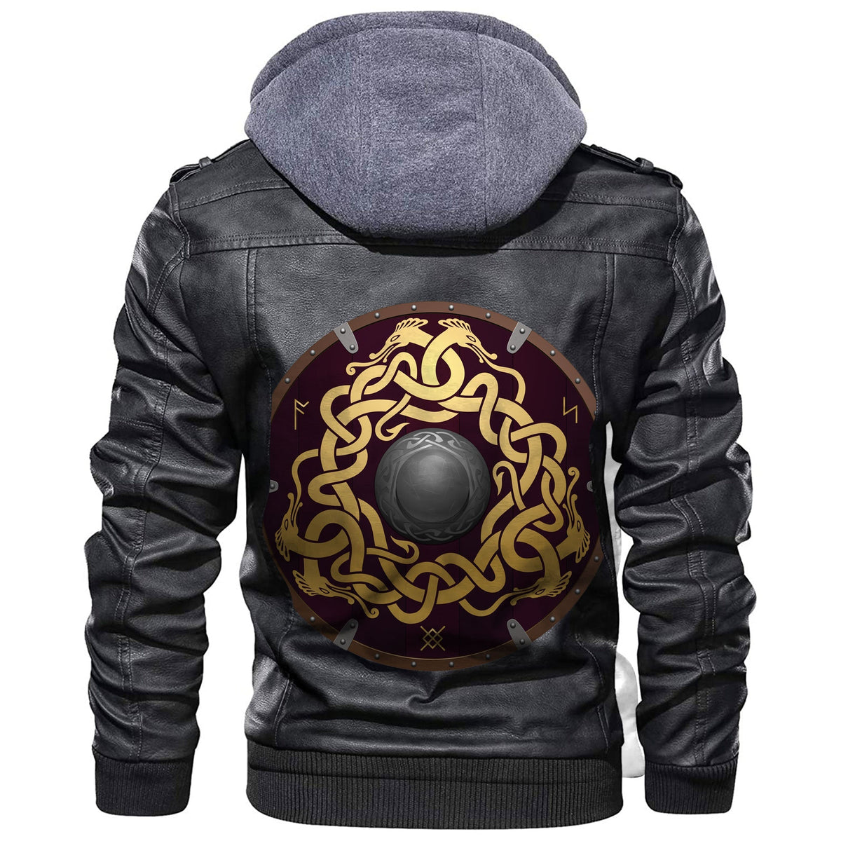 Viking Shield Leather Jacket RLT12 - Wonder Print Shop