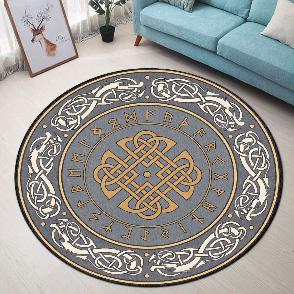 viking-carpet-shield-scandinavian-pattern-round-carpet