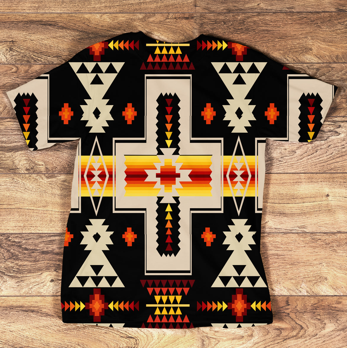 Black Tribe Design Native American T Shirt LT10 - Wonder Print Shop