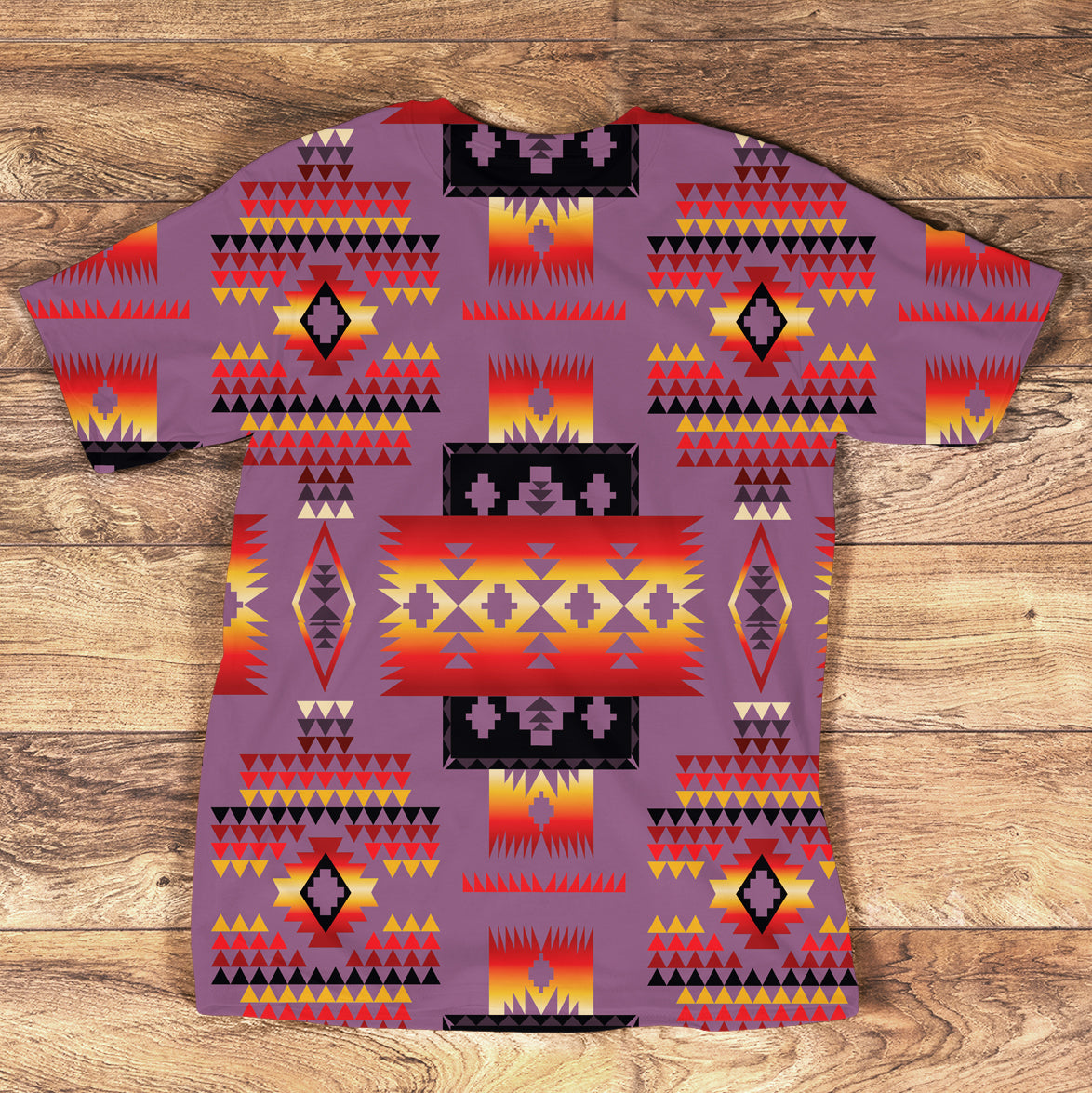 Purple Tribe Design Native American All Over T Shirt LT10 - Wonder Print Shop