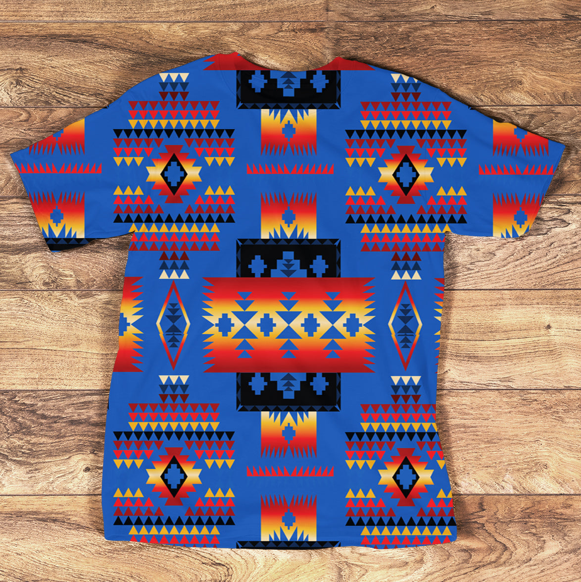 Blue Tribe Design Native American T Shirt LT10 - Wonder Print Shop