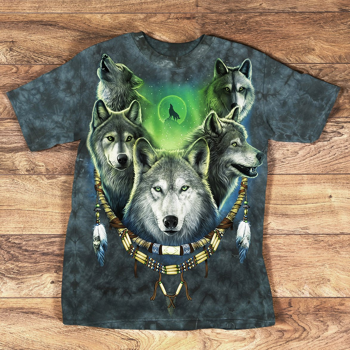 Wolf Pack Moon Light All Over 3D T Shirt LT10 - Wonder Print Shop
