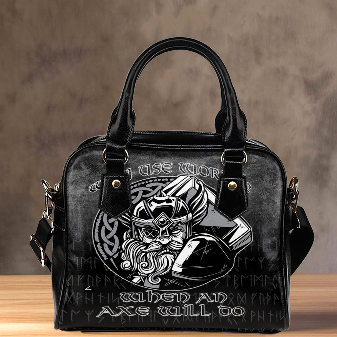 viking-shoulder-handbag-why-use-words-when-an-axe-will-do-shoulder-handbag