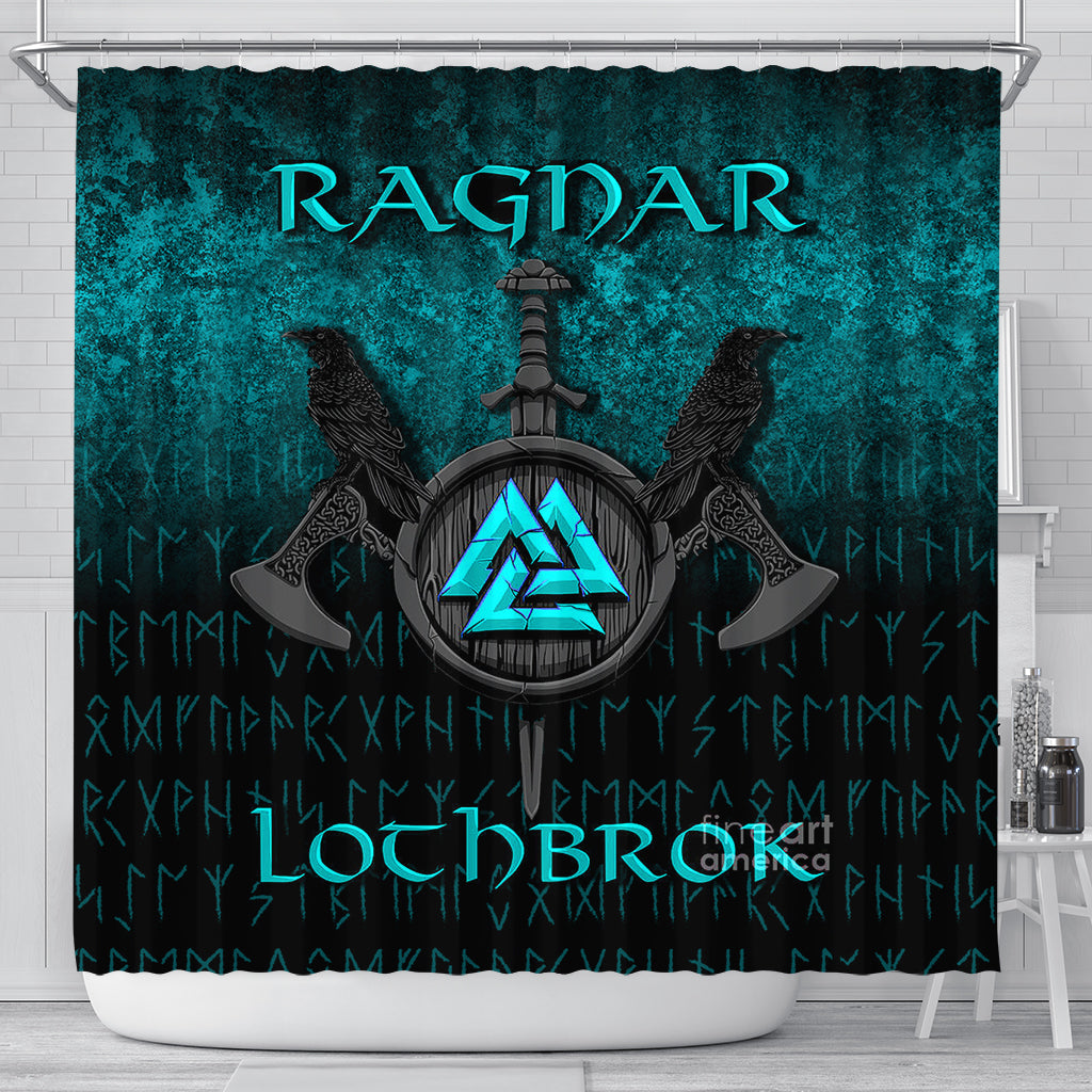 viking-shower-curtain-ragnar-lothbrok-ragnar-lodbrok-viking-warrior-cyan-version-shower-curtain