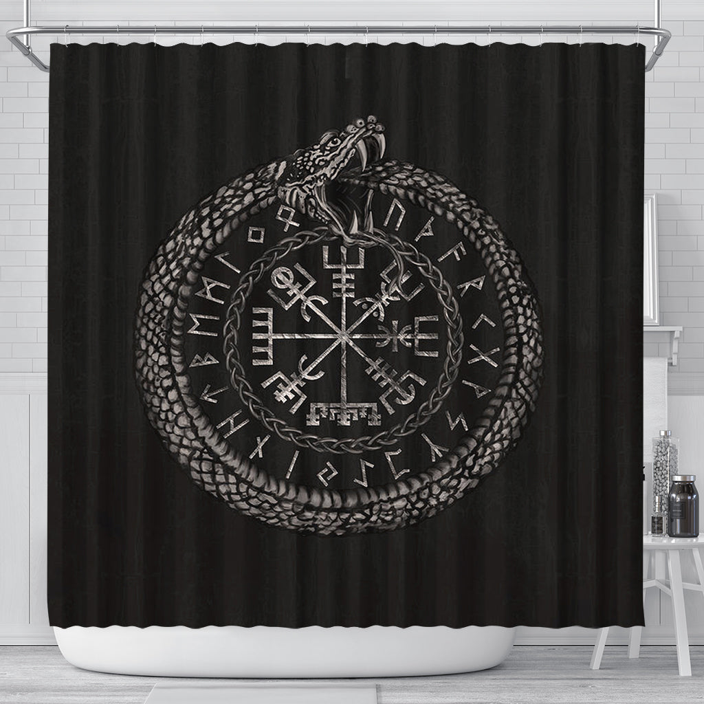 viking-shower-curtain-viking-vegvisir-with-ouroboros-and-runes-shower-curtain