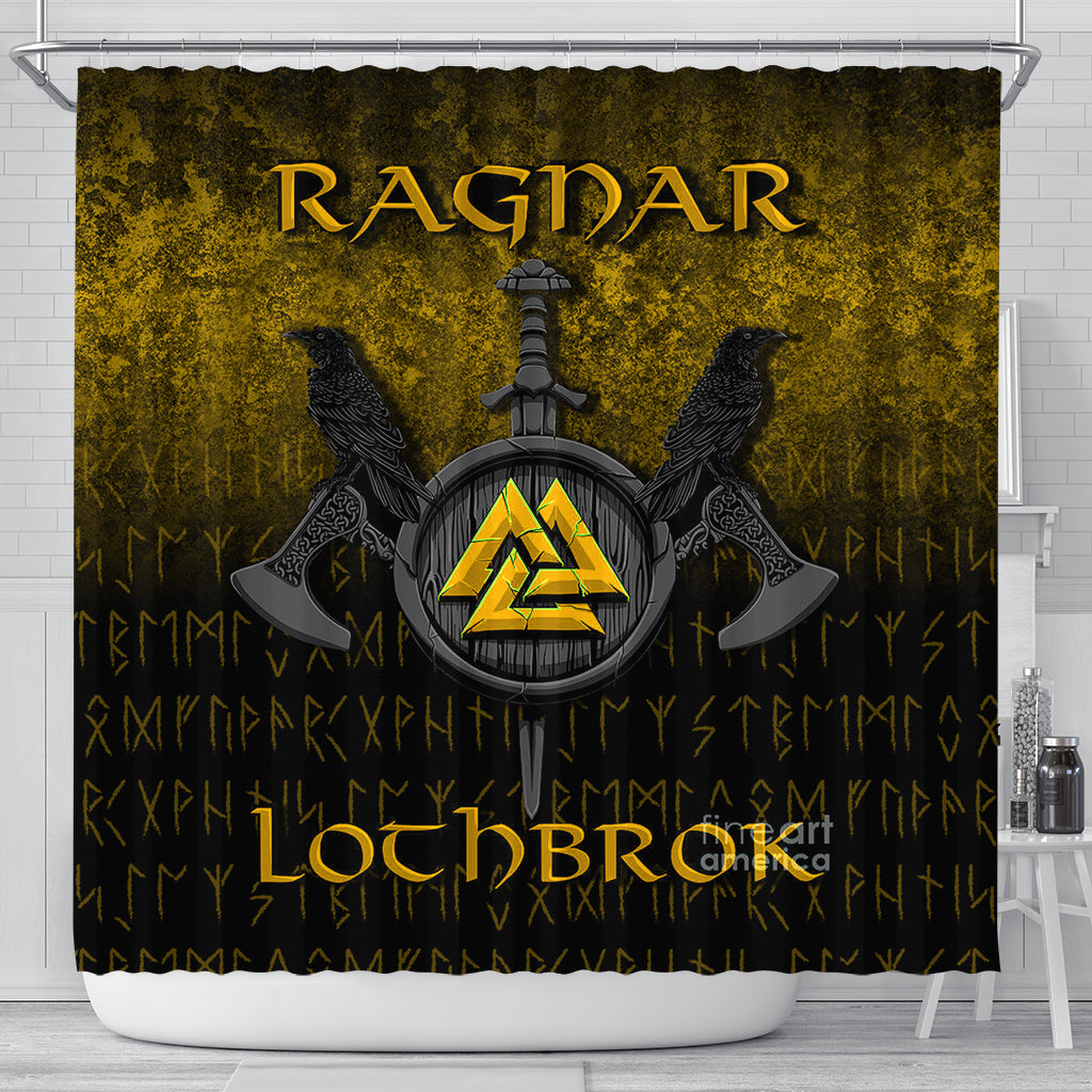 viking-shower-curtain-ragnar-lothbrok-ragnar-lodbrok-viking-warrior-gold-version-shower-curtain