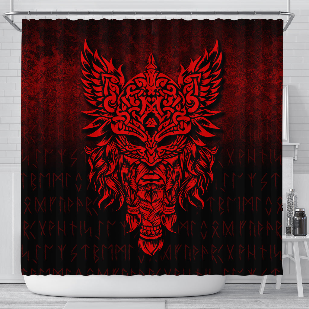 viking-shower-curtain-odin-the-allfather-asgard-god-and-chief-of-aesir-red-version-shower-curtain