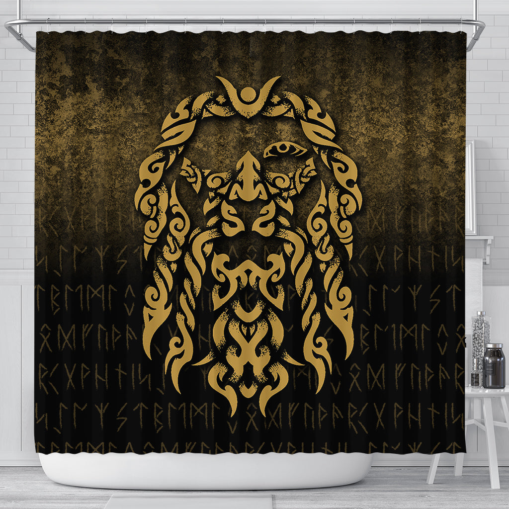 viking-shower-curtain-viking-god-odin-allfather-in-asgard-raven-god-gold-version-shower-curtain