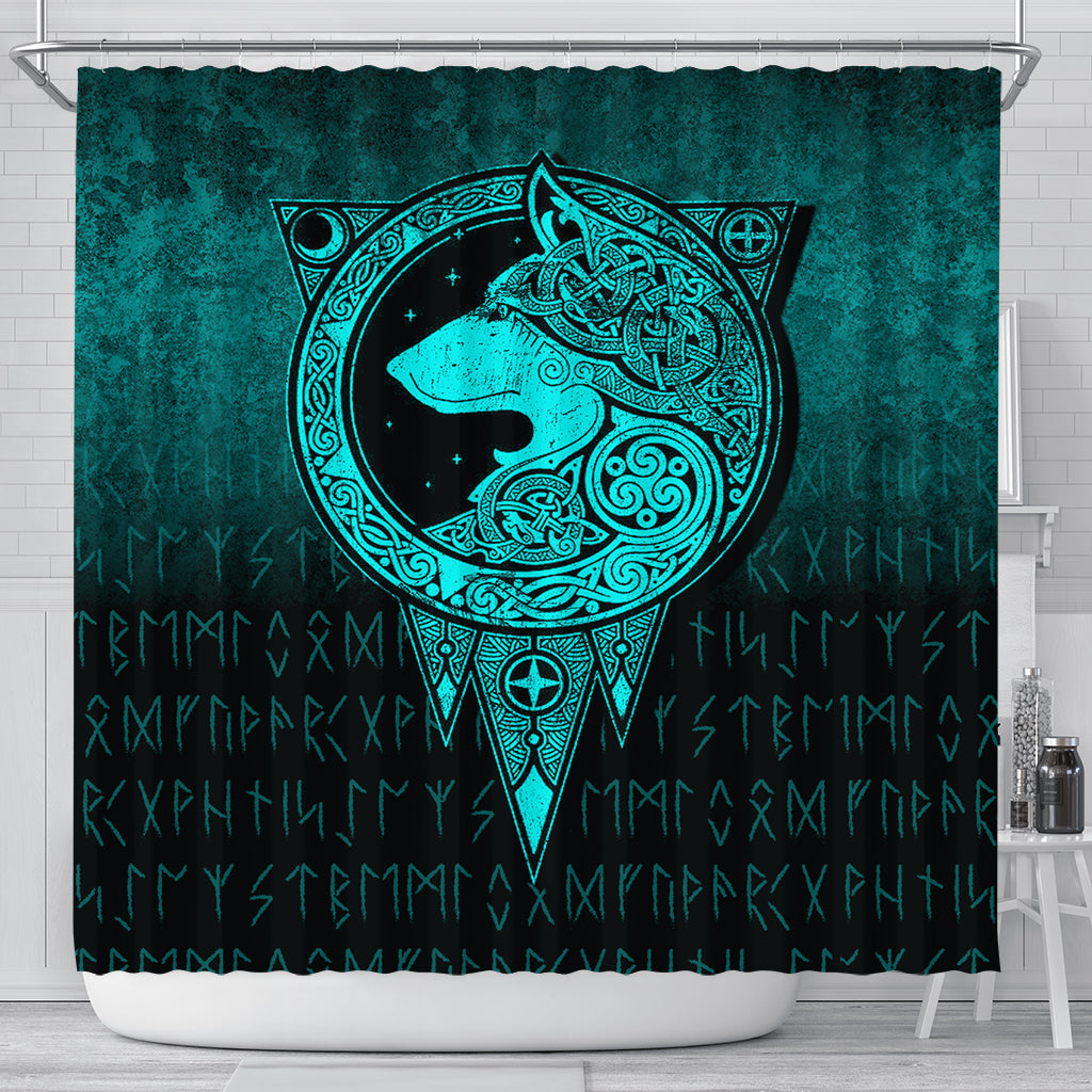 viking-shower-curtain-viking-norse-wolf-cyan-version-shower-curtain