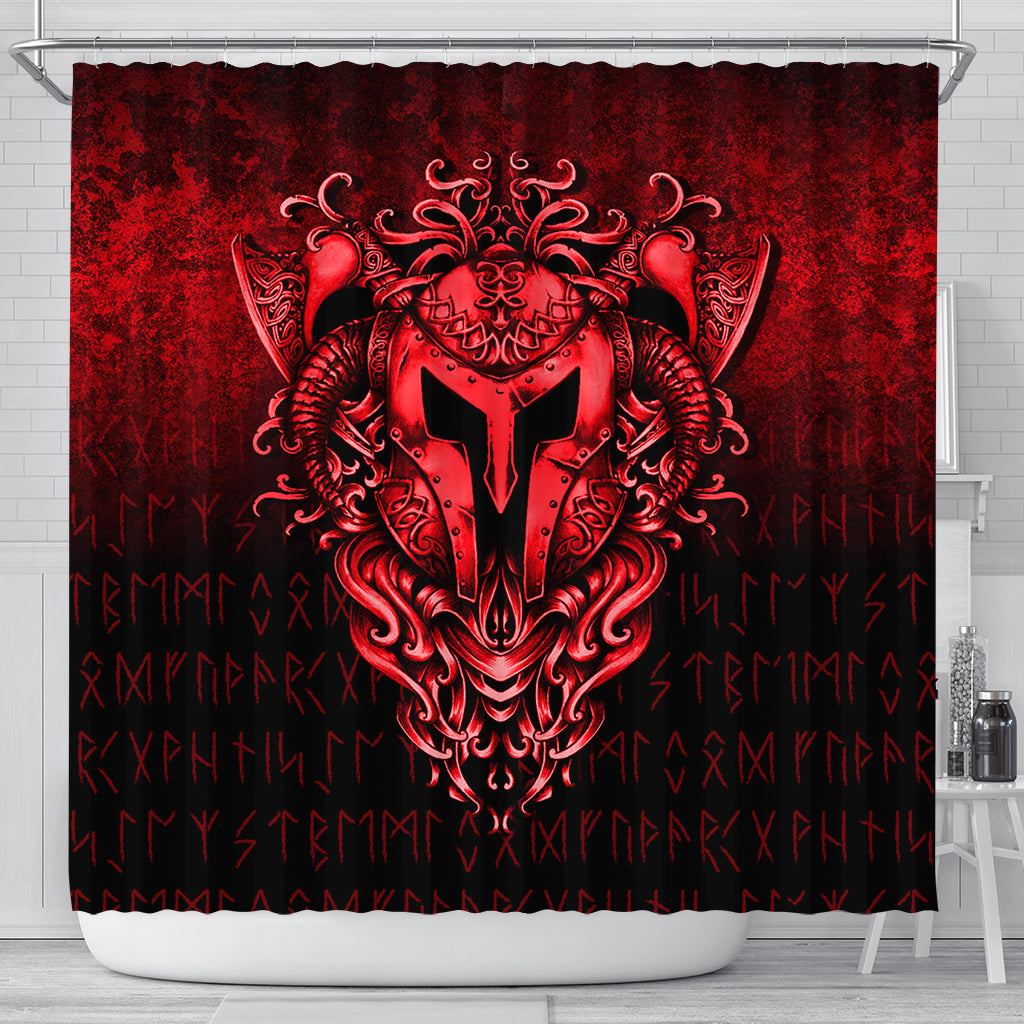 viking-shower-curtain-the-armor-of-viking-red-version-shower-curtain