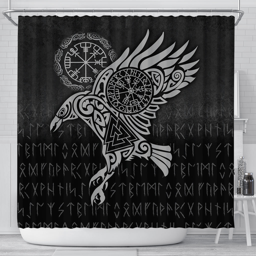 viking-shower-curtain-raven-vegvisir-tattoo-special-version-shower-curtain
