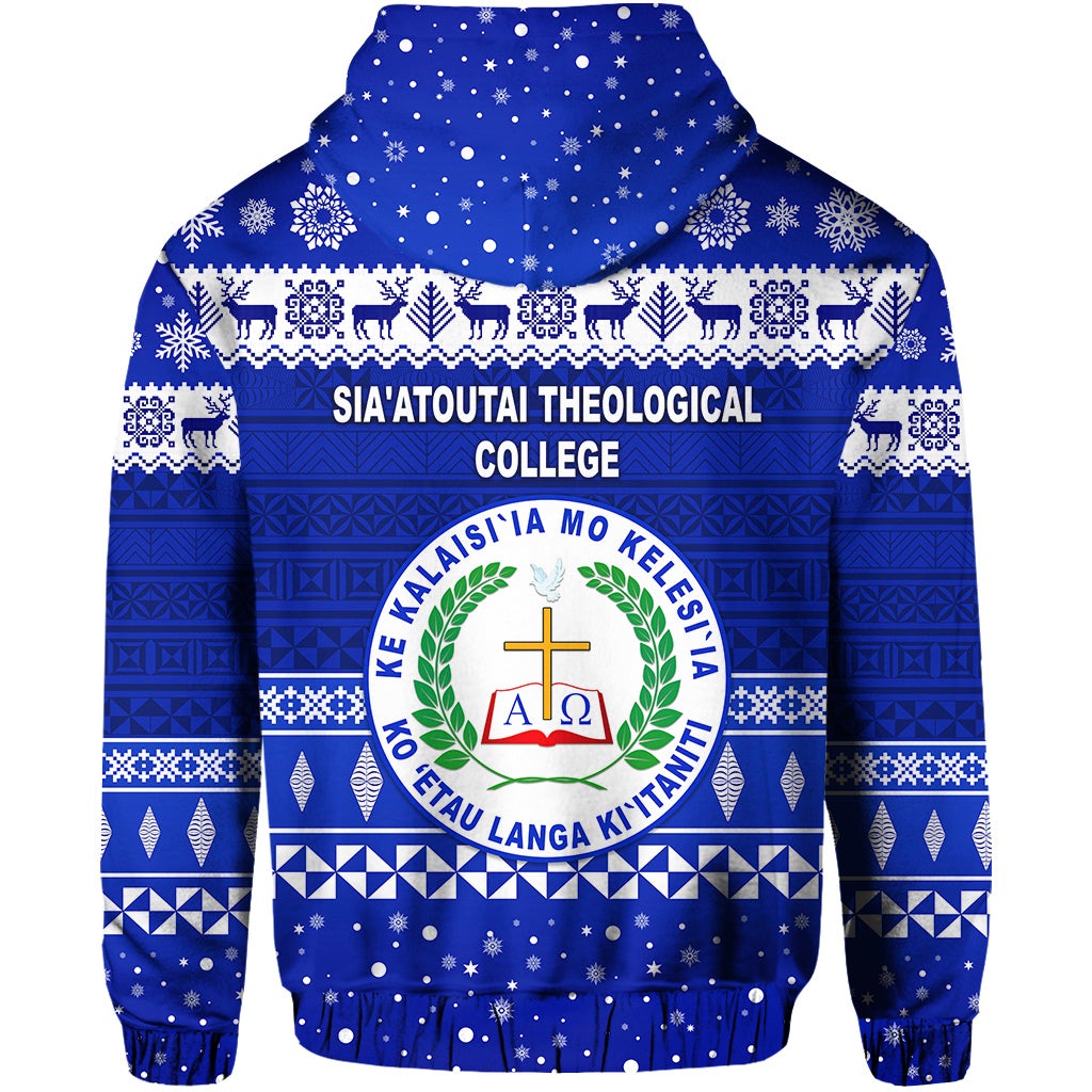 Siaatoutai Theological College Christmas Zip Hoodie Simple Style LT8 - Wonder Print Shop