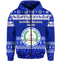Siaatoutai Theological College Christmas Zip Hoodie Simple Style LT8 - Wonder Print Shop