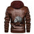 Viking Silver Plaster Skull Left Side Isolated Leather Jacket RLT12 - Wonder Print Shop