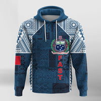 Custom F.A.S.T Samoa Mix Tapa Pattern Simple Style Hoodie - Wonder Print Shop