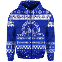 Custom Siuilikutapu & Mailefihi College Christmas Zip Hoodie Simple Style LT8 - Wonder Print Shop