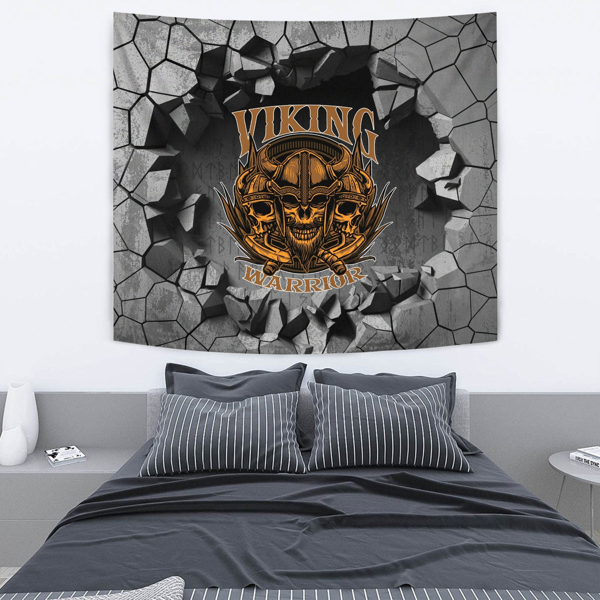 Viking Tapestry - Skull Axes Tapestry RLT12 - Wonder Print Shop