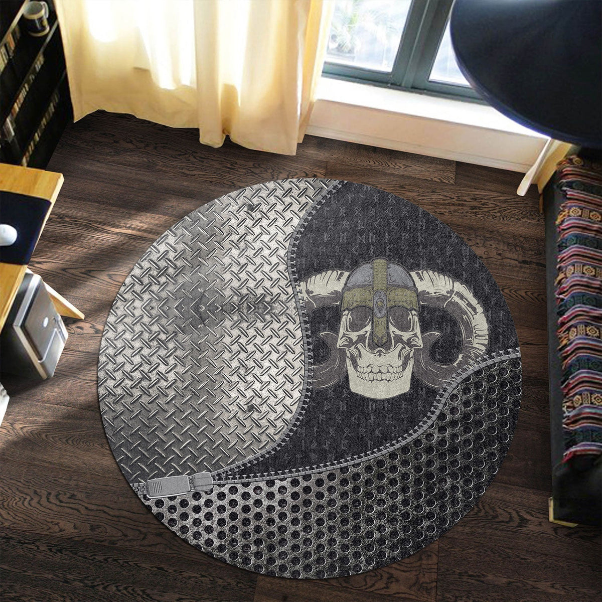 viking-carpet-skull-helmet-2-round-carpet