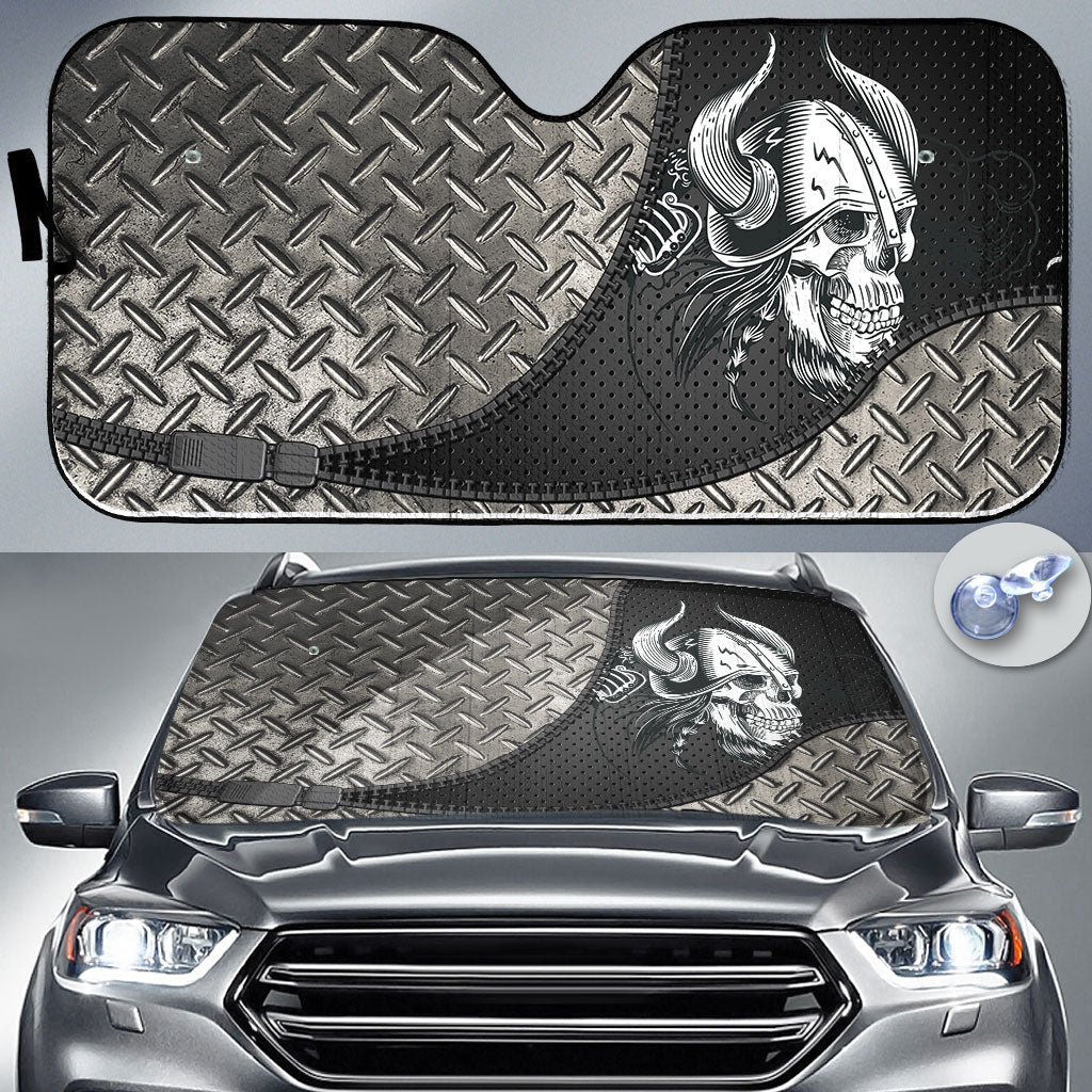 viking-auto-sun-shades-skull-in-the-helmet-of-the-viking-auto-sun-shades