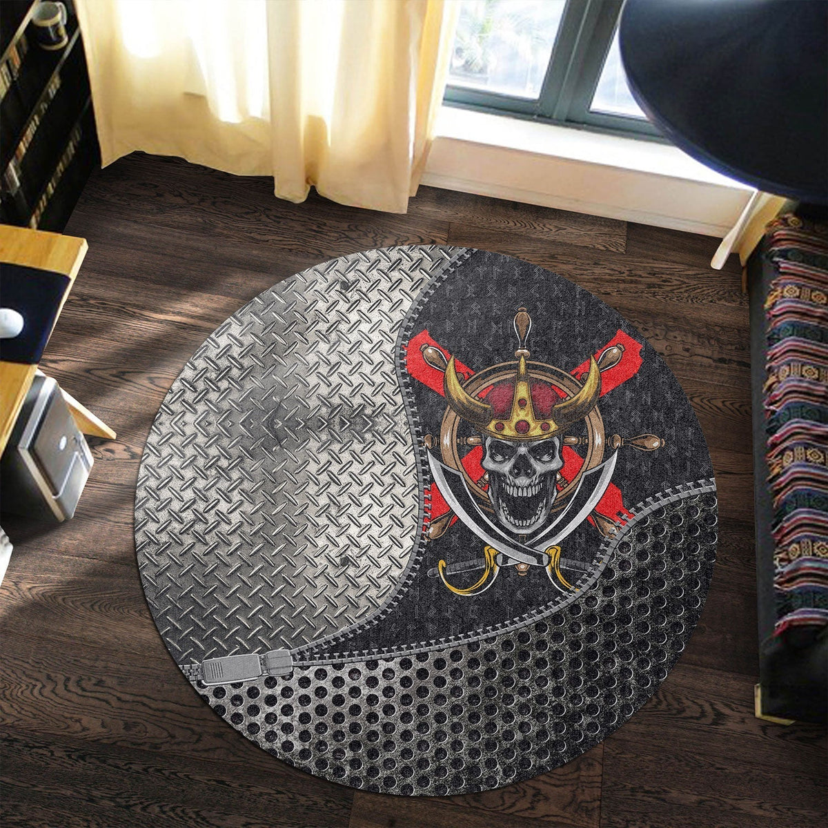 viking-carpet-skull-sword-round-carpet