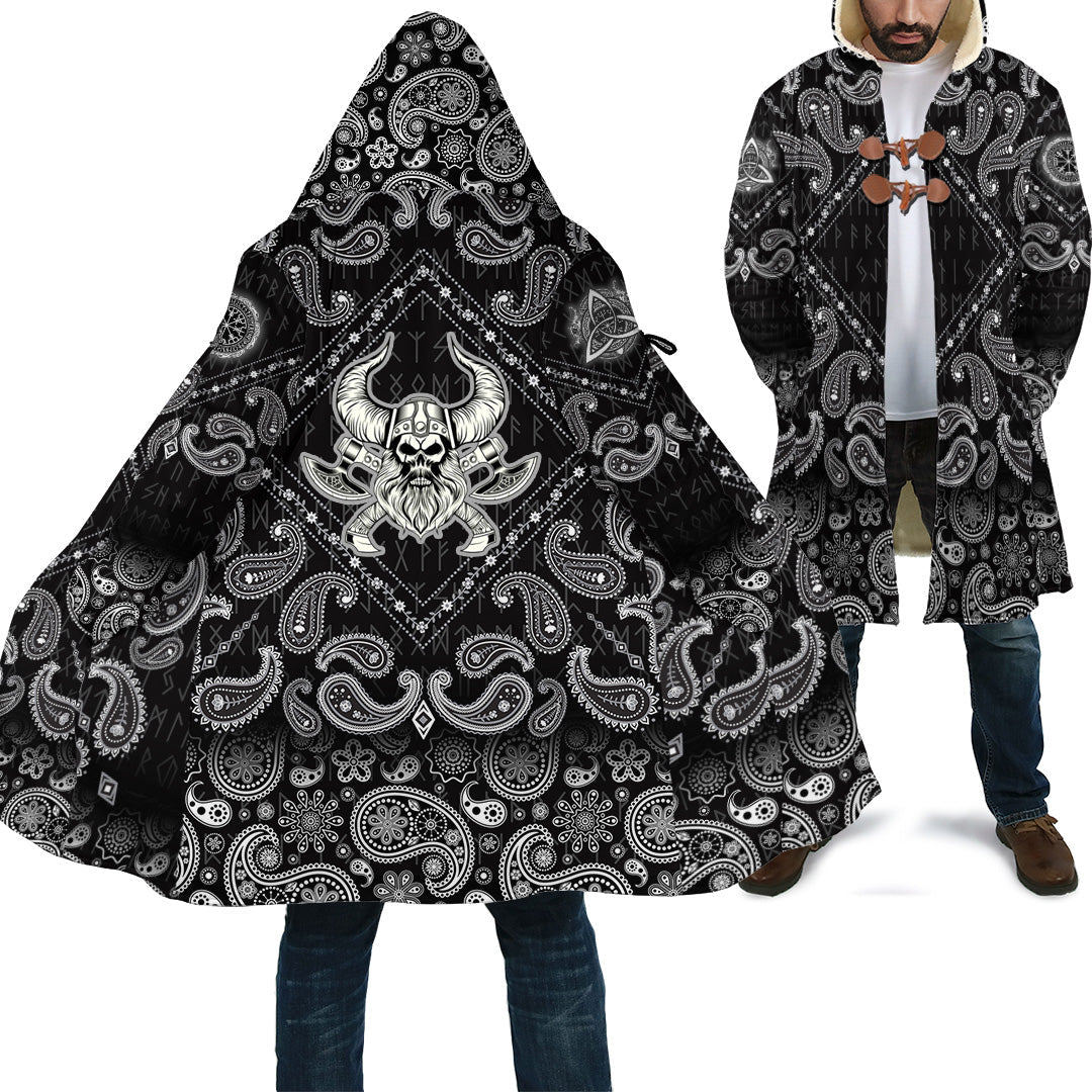 viking-cloak-skull-with-crossed-axes-with-bandana-paisley-style