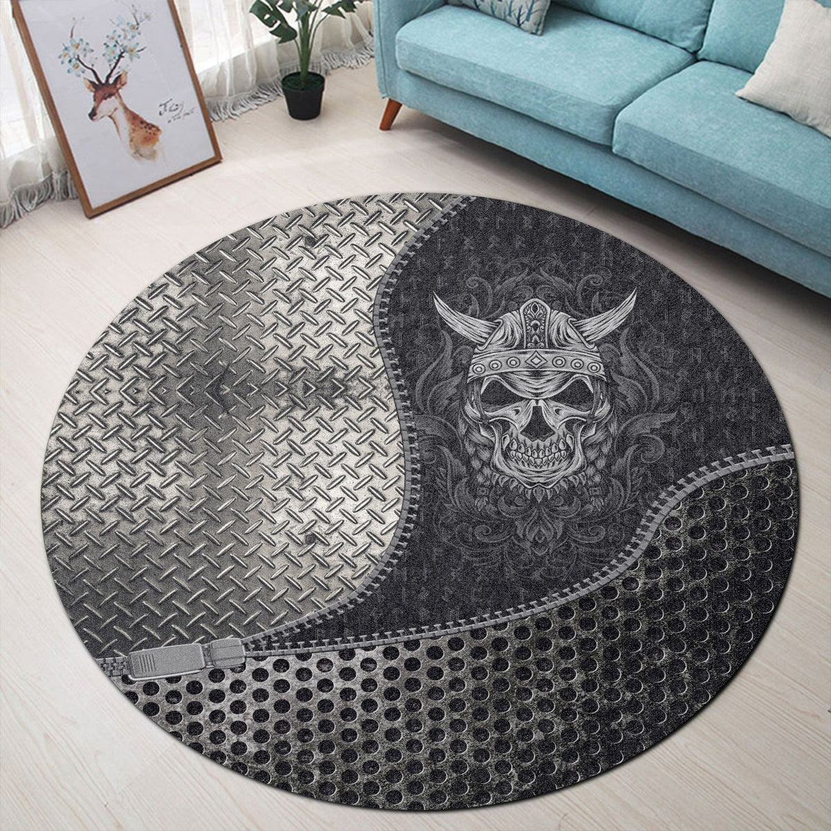 viking-carpet-skull-with-engraving-ornament-round-carpet