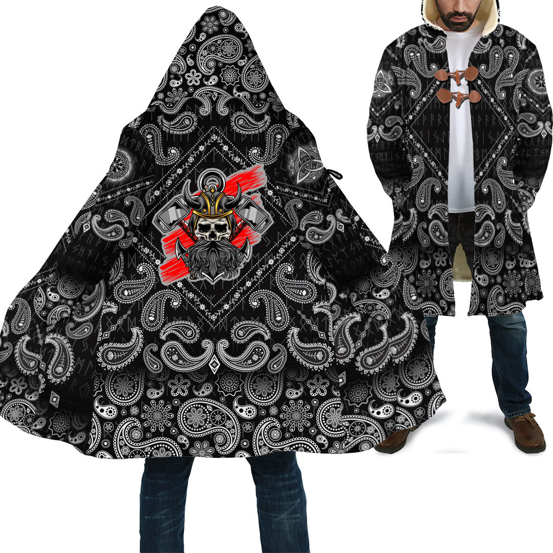 viking-cloak-skull-and-hammers-with-bandana-paisley-style