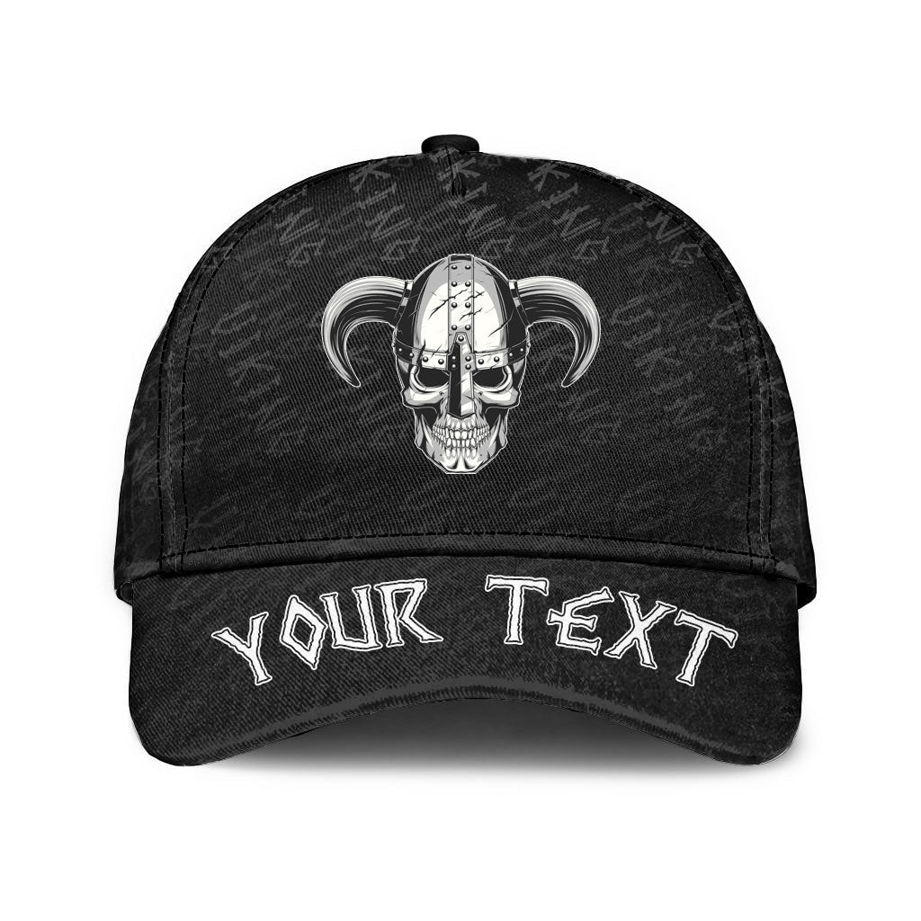 viking-classic-cap-custom-skull-helmet-with-horns-classic-cap