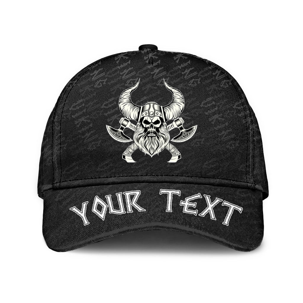 viking-classic-cap-custom-skull-with-horned-helmet-classic-cap
