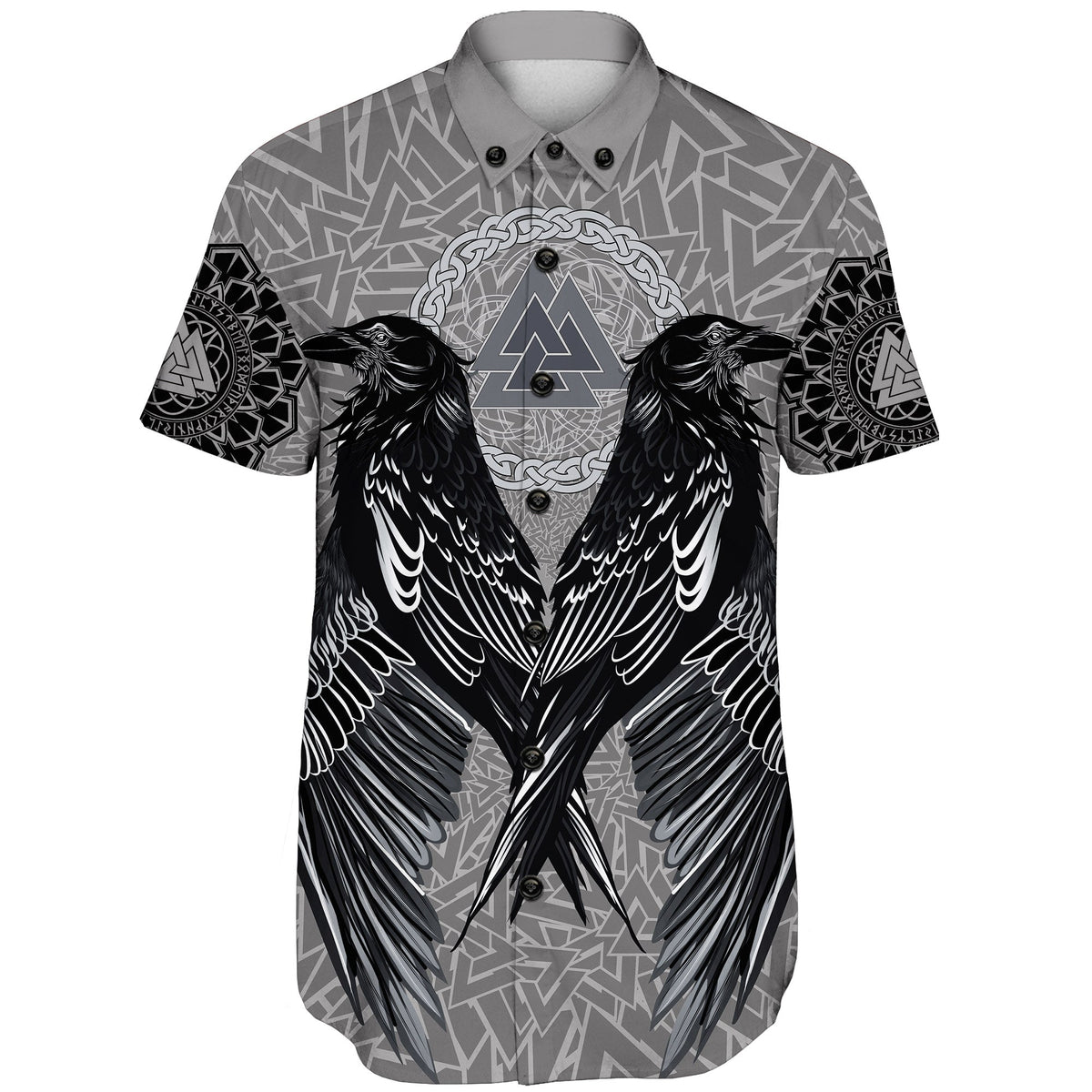 viking-shorts-sleeve-shirt-raven-valknut