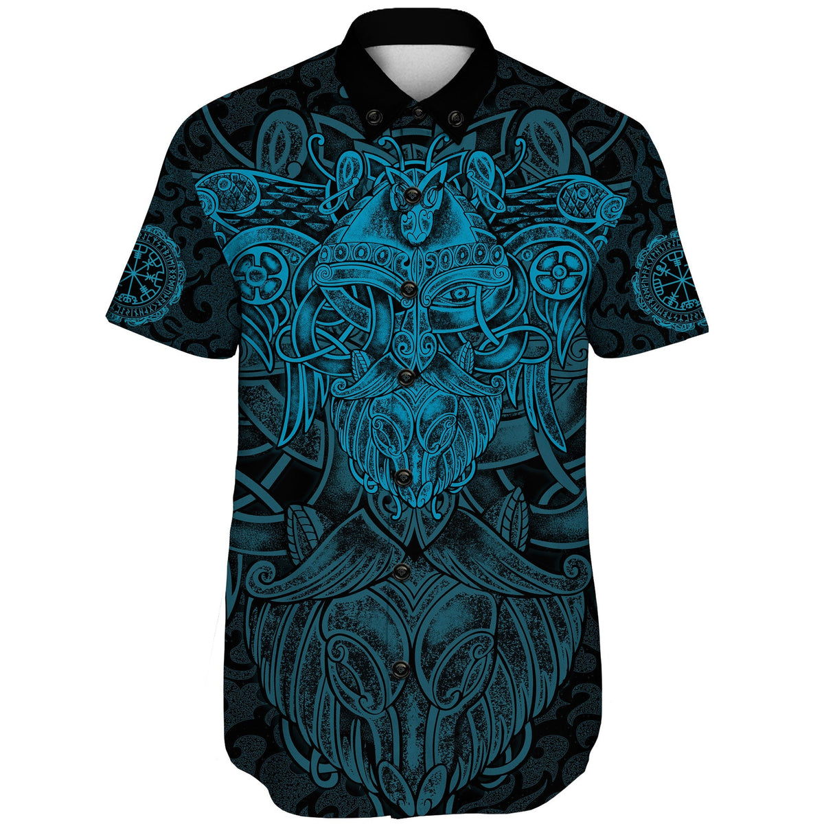 viking-shorts-sleeve-shirt-odin-with-raven