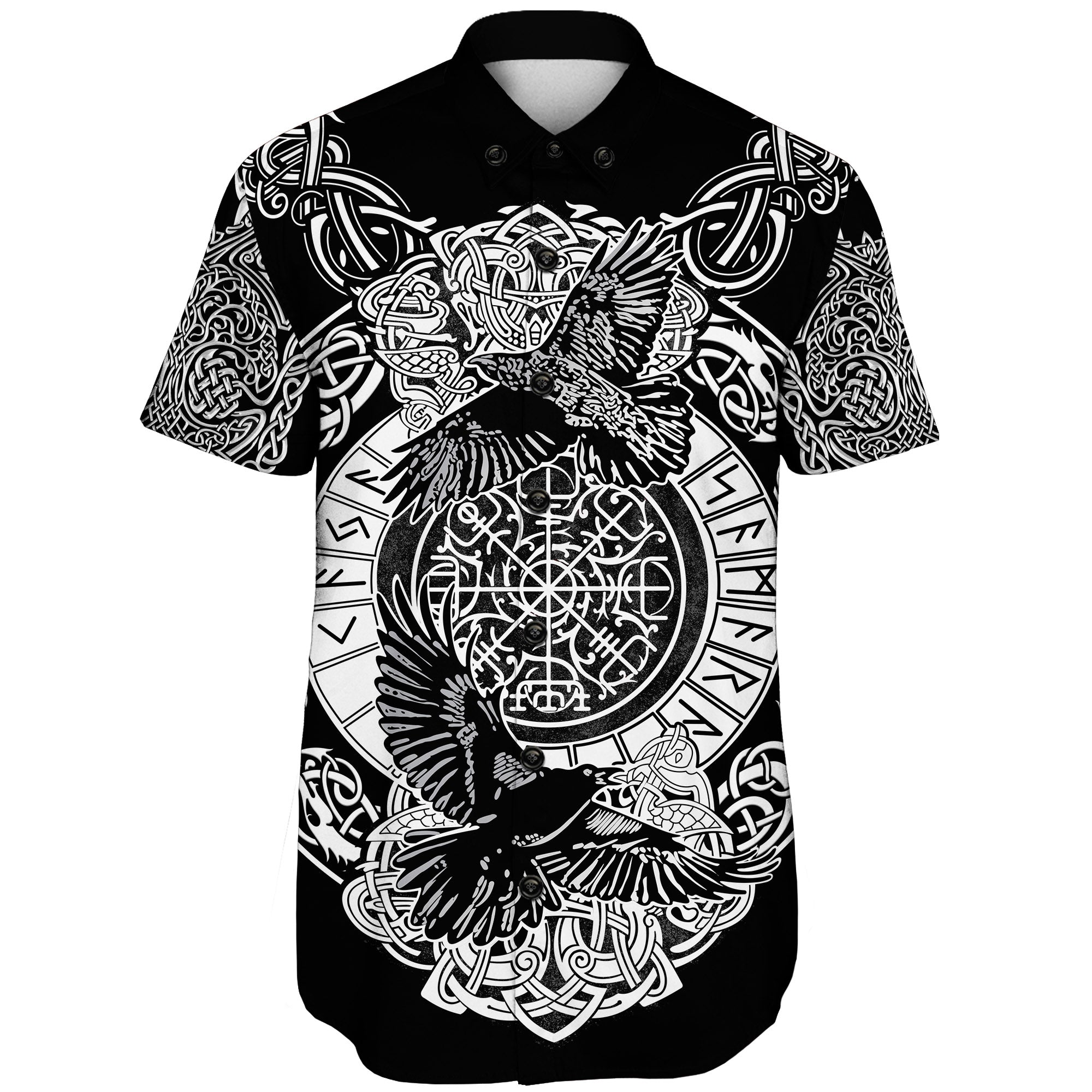 viking-shorts-sleeve-shirt-raven-and-wolf