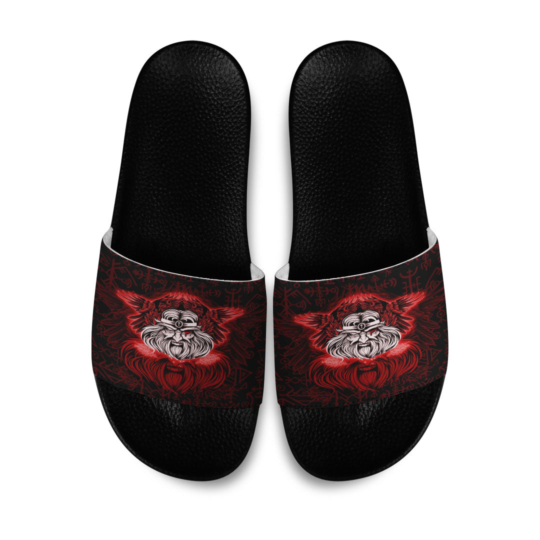 wonder-print-slide-sandals-viking-odin-red-slide-sandals