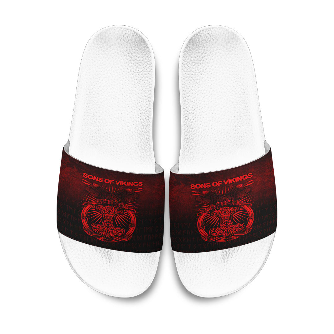 viking-slide-sandals-vikings-ravens-mjolnir-red-version-slide-sandals