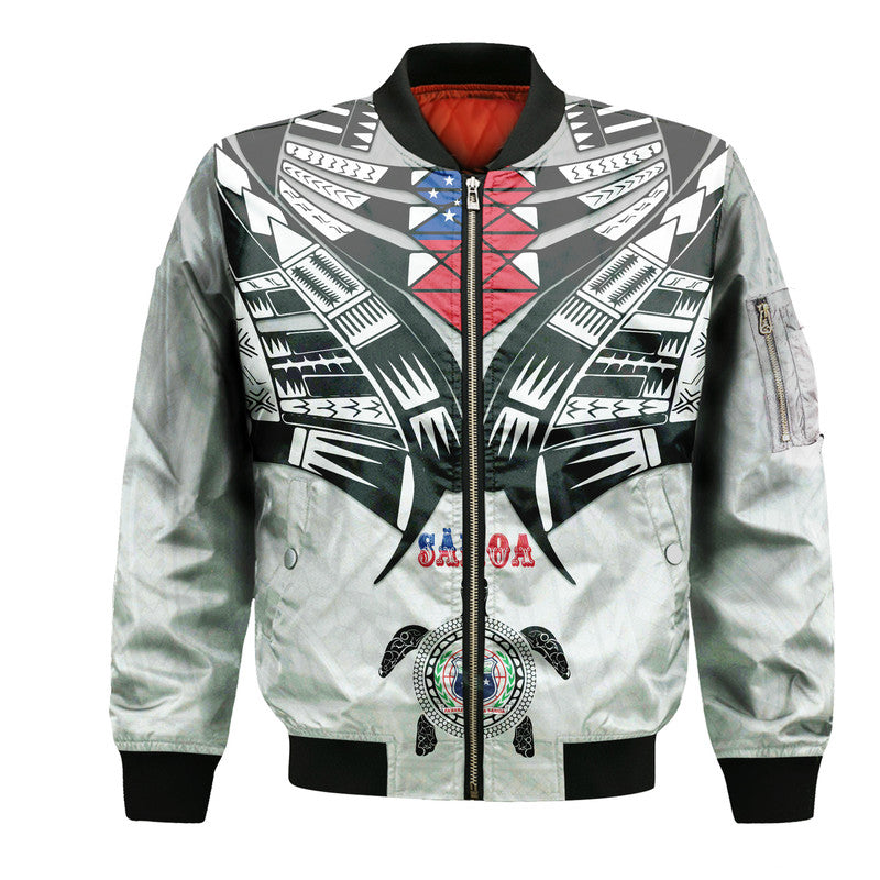 Samoa Black Saturday Bomber Jacket Visual Arts LT9 - Wonder Print Shop