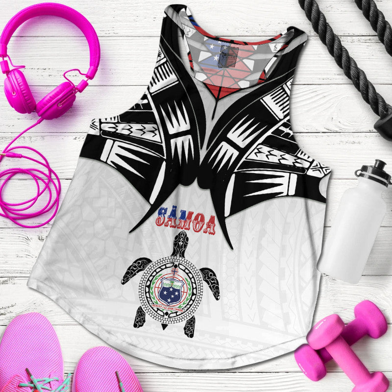 Samoa Black Saturday Women Racerback Tank Visual Arts - Wonder Print Shop
