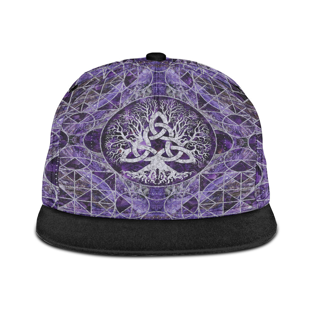 viking-snapback-hat-tree-of-life-with-triquetra-amethyst-and-silver-snapback-hat