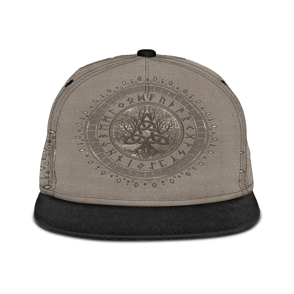 viking-snapback-hat-tree-of-life-with-triquetra-beige-snapback-hat