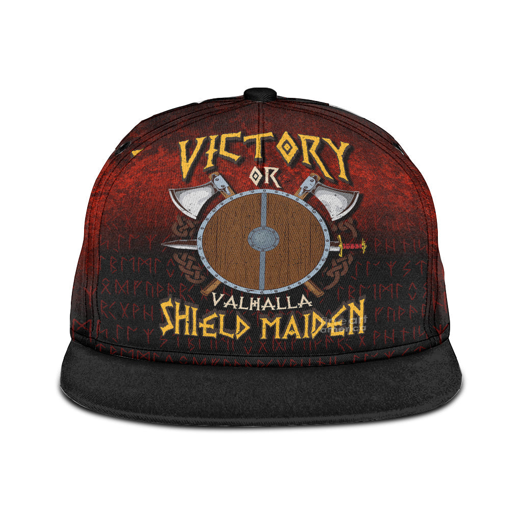 viking-snapback-hat-victory-or-valhalla-shield-maiden-snapback-hat