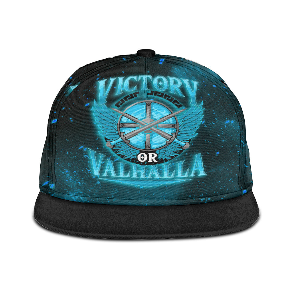viking-snapback-hat-victory-or-valhalla-cyan-style-snapback-hat